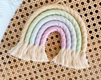 Macrame Rainbow, Wall Decor, Rainbow, Macrame Wall Hanging