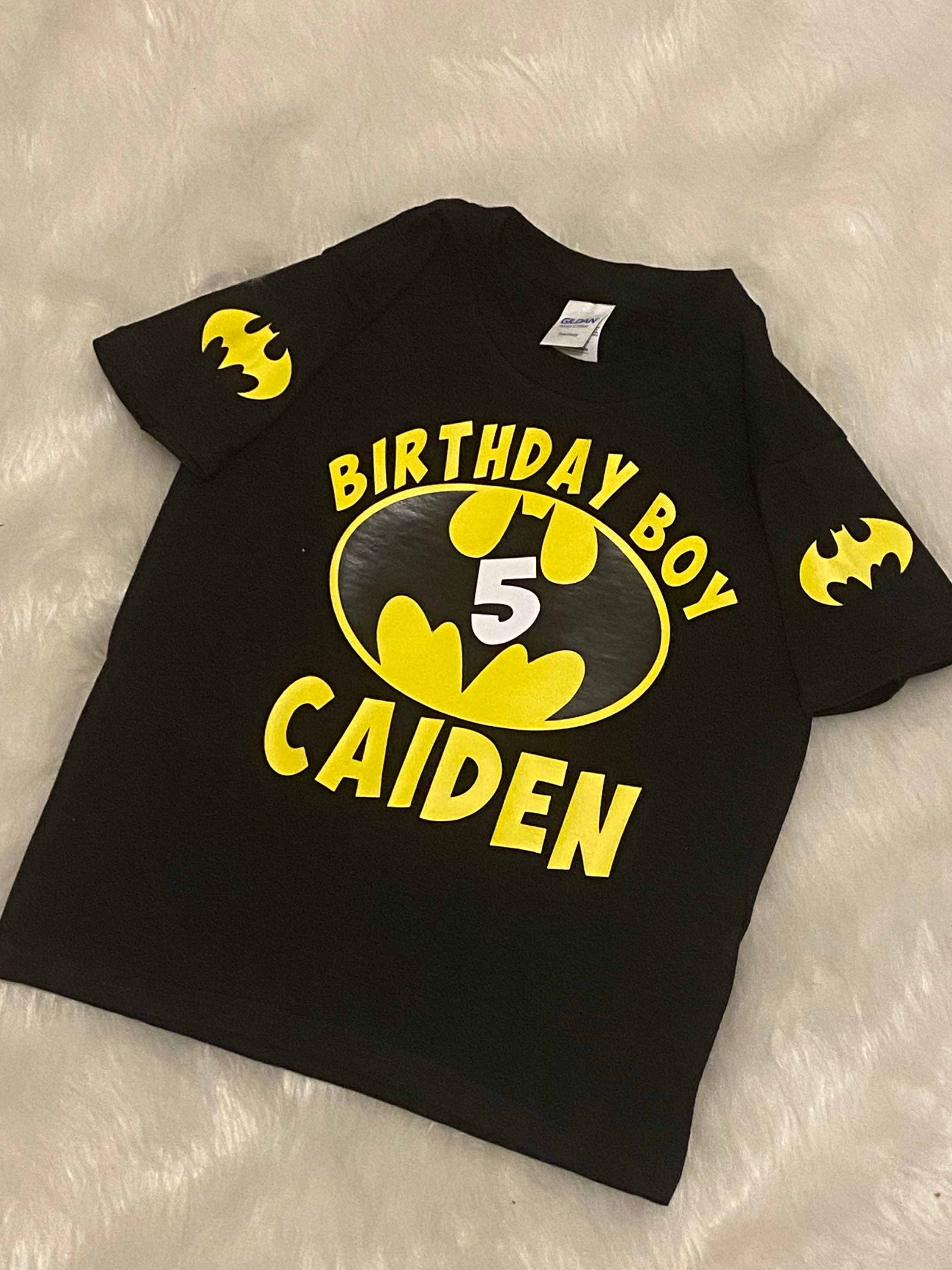 Birthday Shirt/kids Birthday Shirt/batman Birthday Shirt/ - Etsy