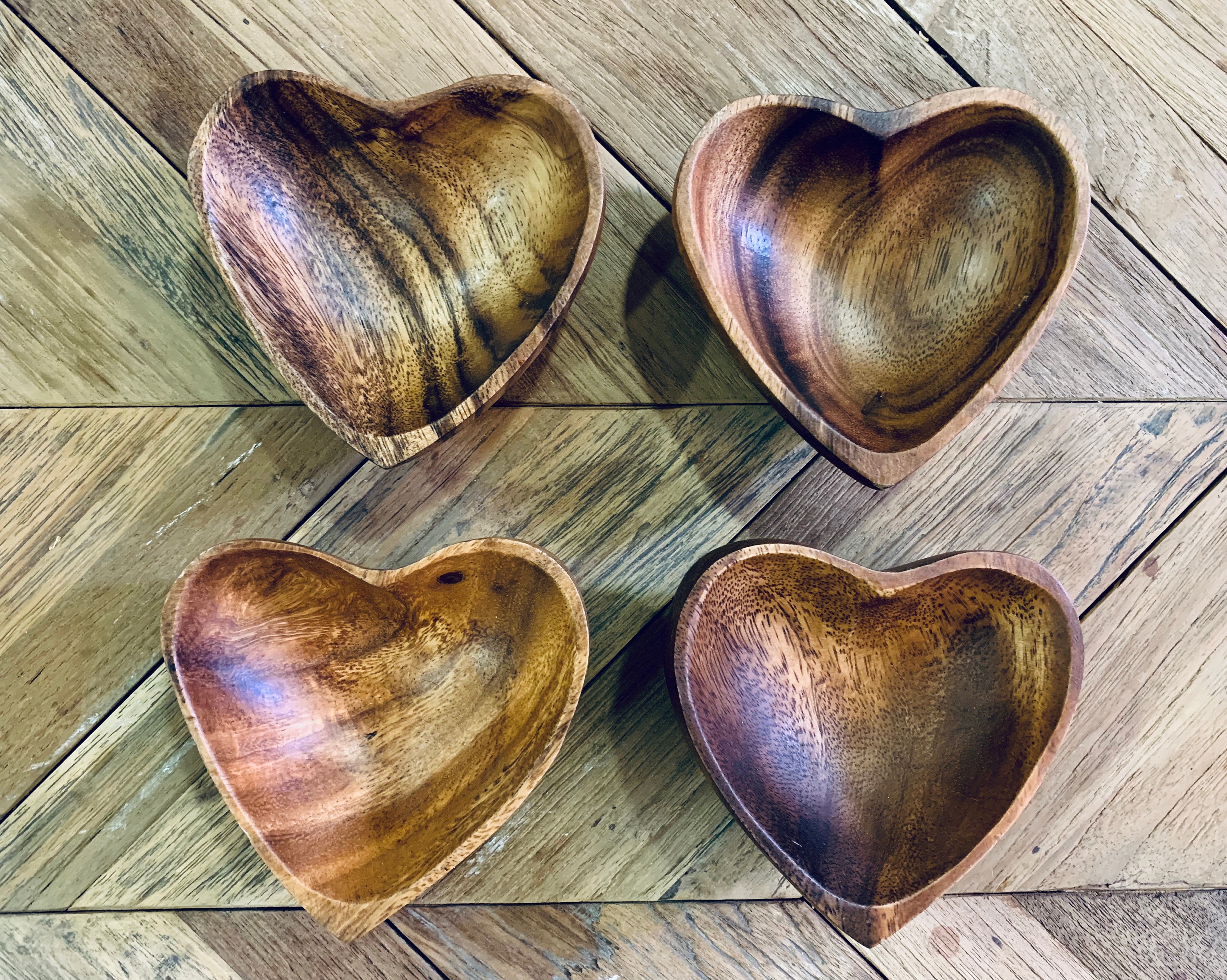 Wooden Heart Candle 