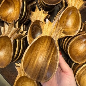 WHOLESALE Handmade Acacia wood pineapple shaped bowls |  Candle Bowls | Wooden bowls|  Kitchen Gifts | Wood bowls | Wedding gifts