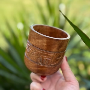 Taza de madera / Taza de madera de acacia / Taza de madera / Cuenco de madera / Cuenco para velas / Plato para velas / Tarro para velas / Cuencos para velas