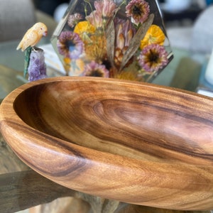 Cuenco de vela GRANDE hecho a mano / Recipiente de vela / Ensaladera / Cuencos de vela / Frutero / Decoración de madera / Regalos de decoración de cocina casera / Tazón de masa