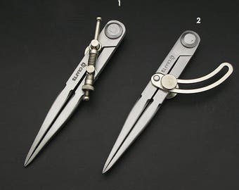 Adjustable Edge Creaser,Wing Devider Leather Craft Rotating Scratch Leathercraft Compasses Tools Adjustable DIY Leather Tools