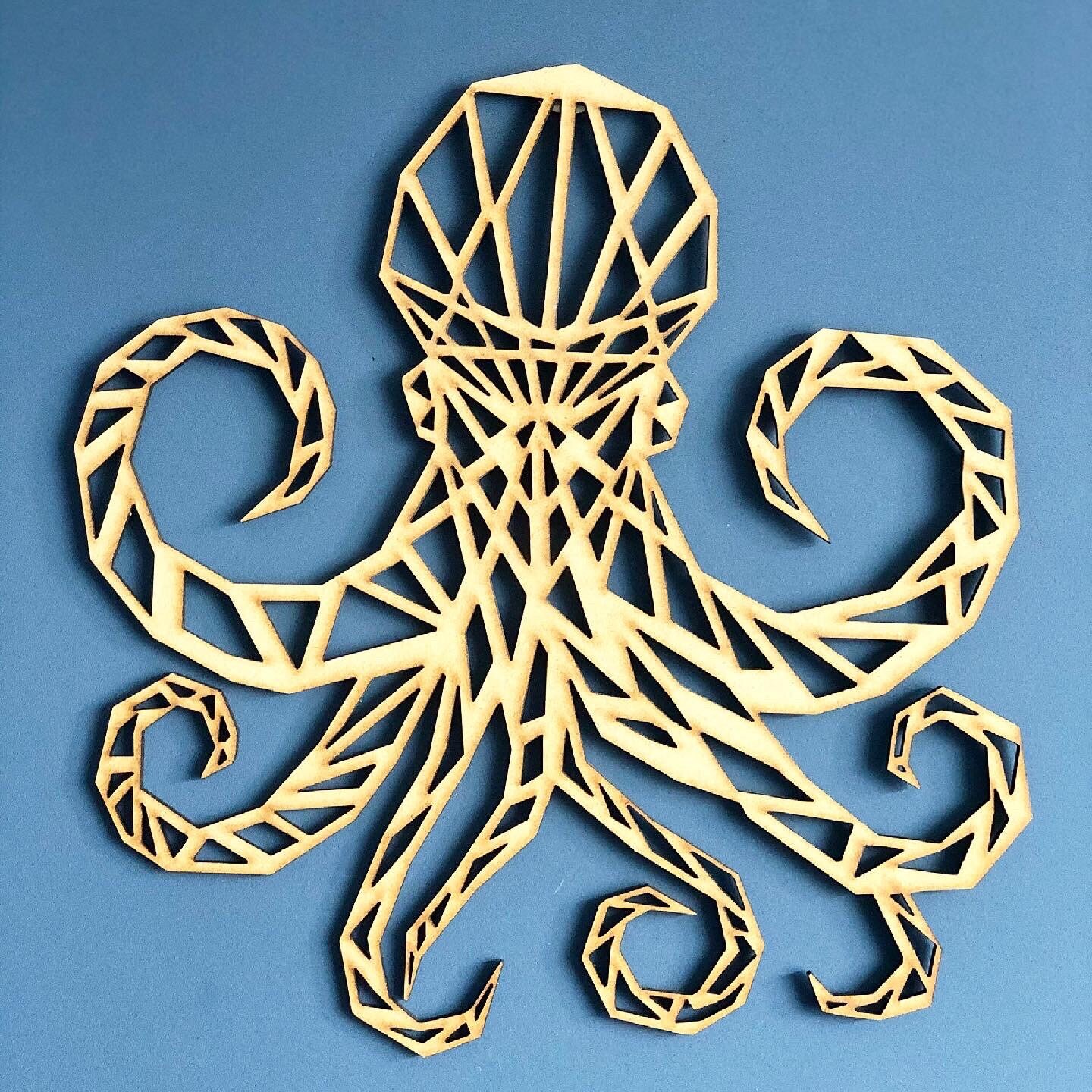 Geometric Octopus Wooden Wall Art Nursery Bedroom Home Etsy 日本