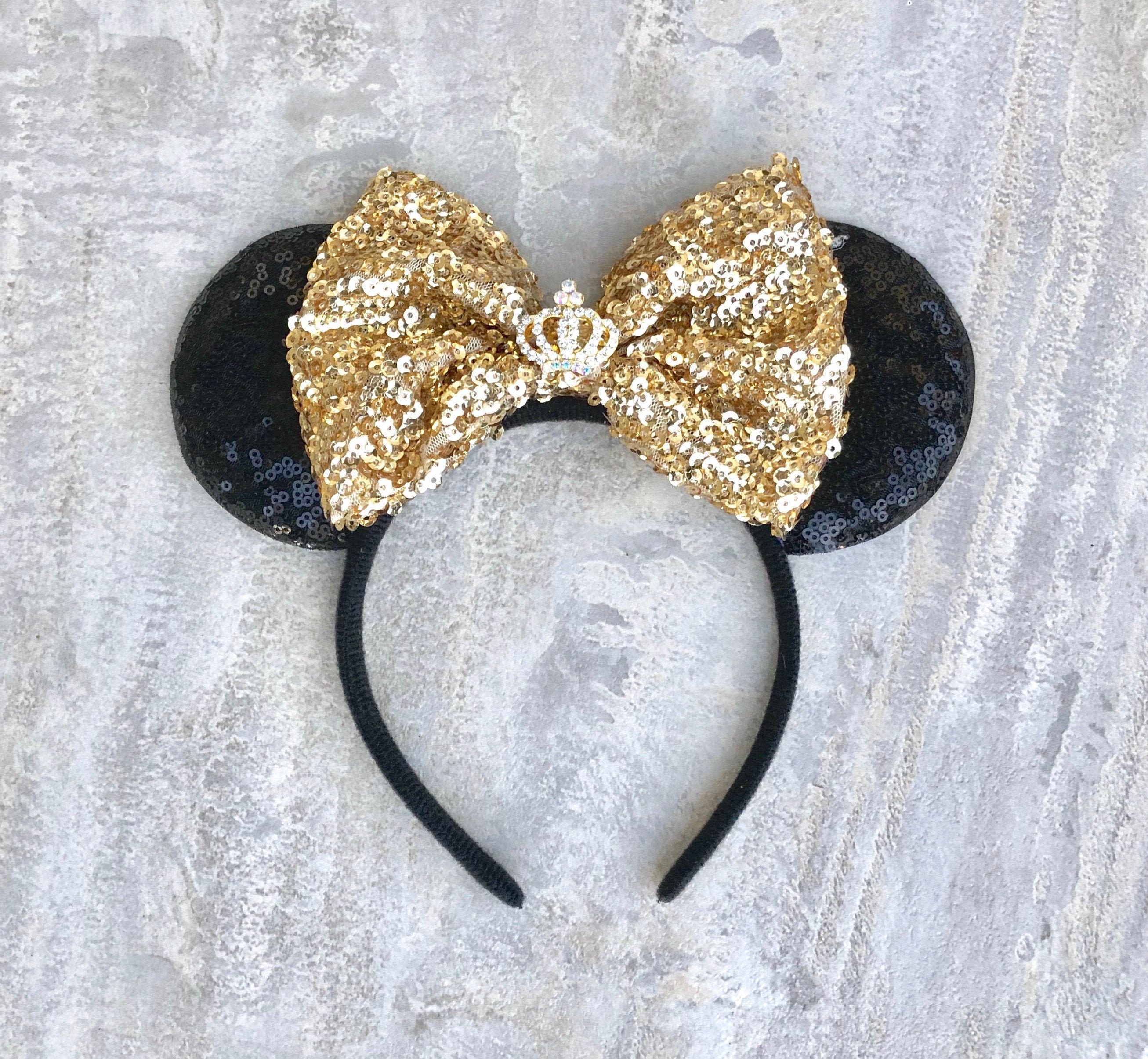 *NEW* Princess Minnie Mouse Tiara Ears Headband Shiny Purple Sparkly