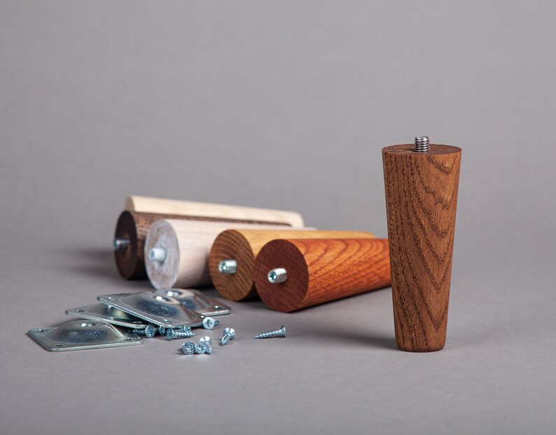 OAK Replacement IKEA Sofa Legs Set of 4 oak legs Mid Century Etsy