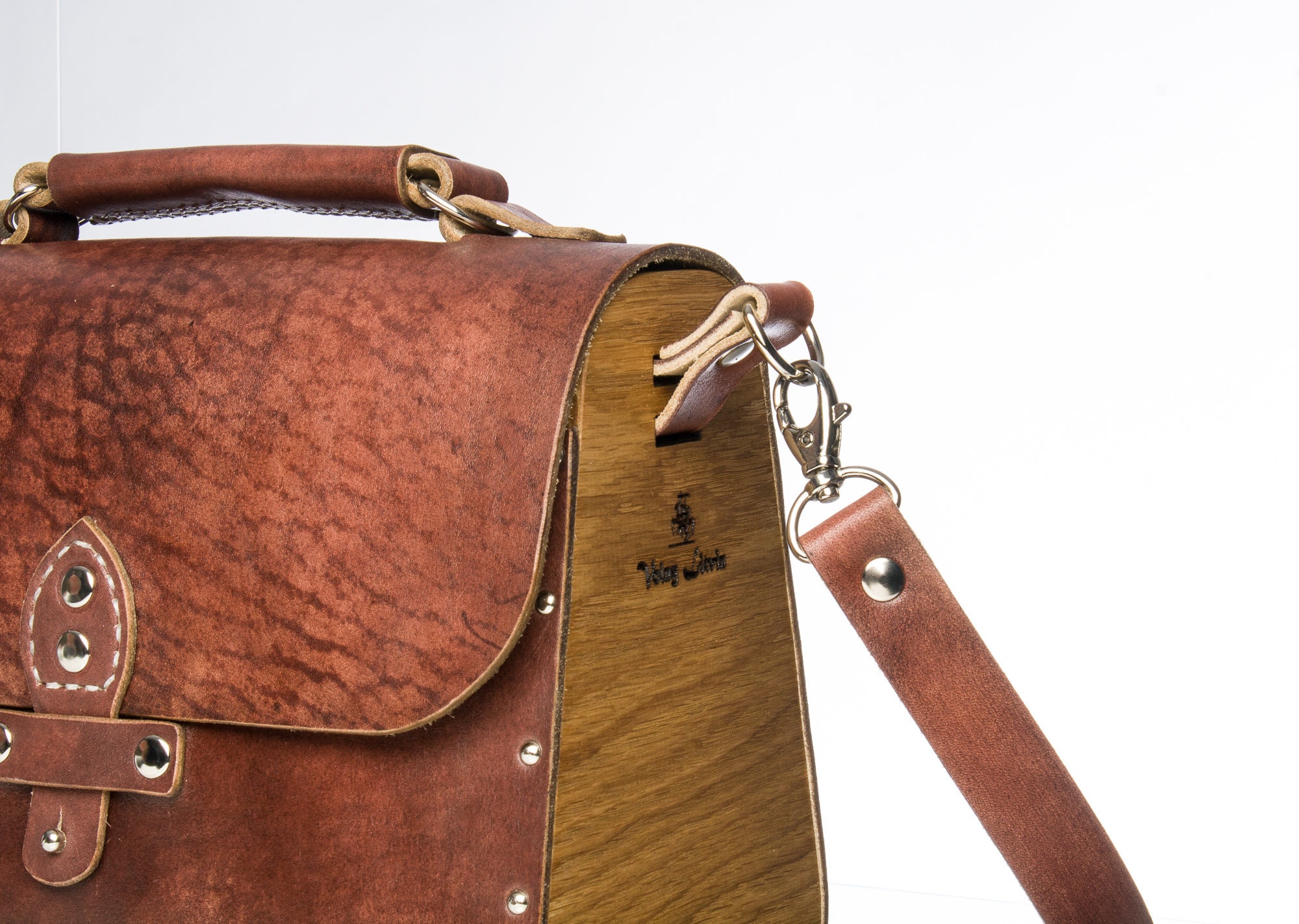 Wooden bag leather wood bag Leather handbag Leather crossbody Etsy