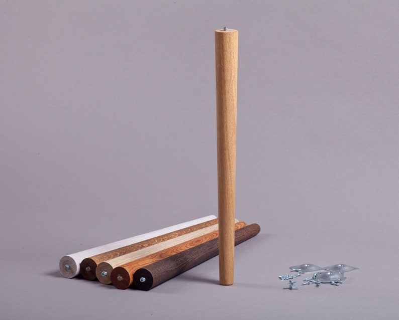 OAK 4 x Tapered table legs Oak legs Set of 4 oak legs Strong Etsy