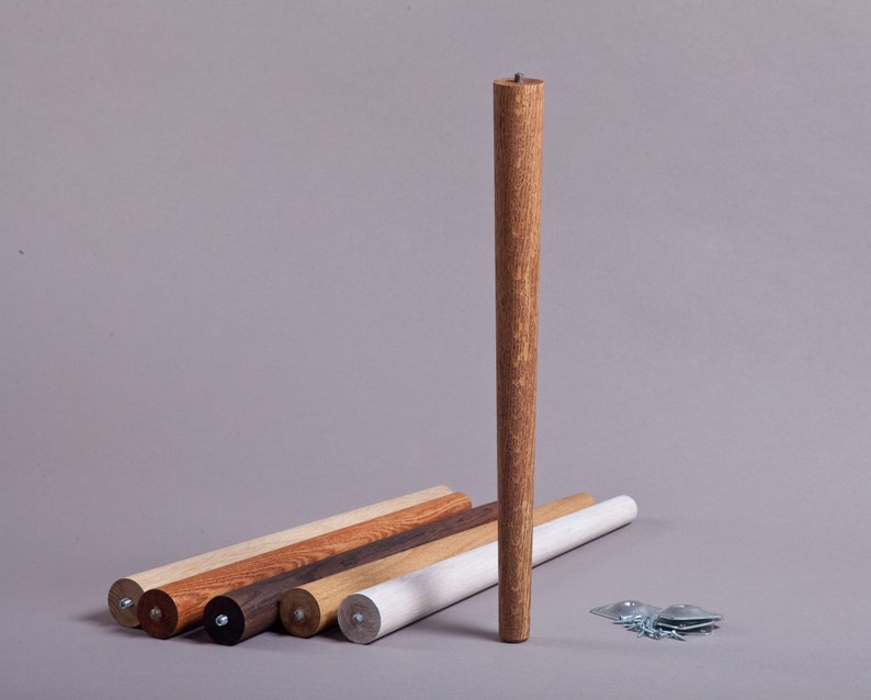 OAK 4 x Tapered table legs Oak legs Set of 4 oak legs Strong Etsy