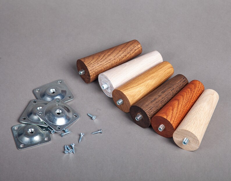 OAK Replacement IKEA Sofa Legs Set of 4 oak legs Mid Century Etsy