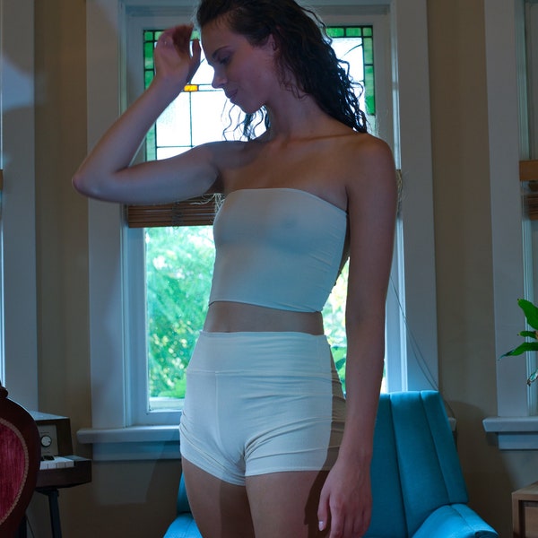 Bandeau/Long tube top/ Bamboo Bandeau/Sustainable Bamboo Essential Wear, Long tube Top, Handmade/ Made in Vancouver
