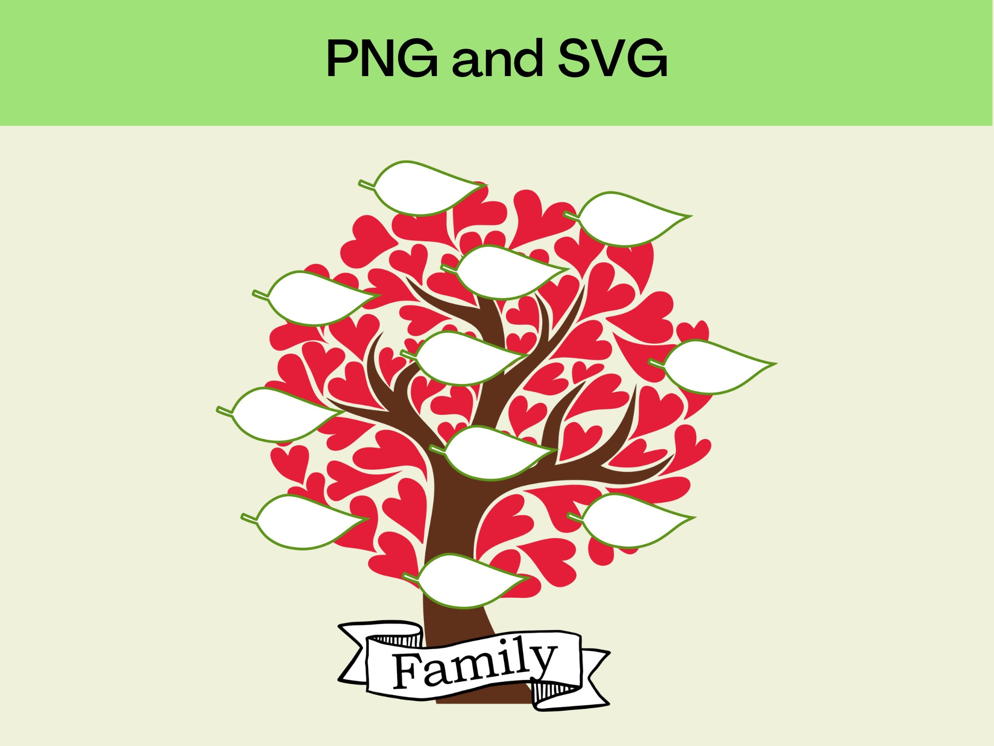 Family Reunion Svg Family Tree Template Family Tree Svg Etsy