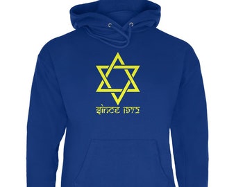 Custom Date Star of David Jewish Since Mens Sweatshirt