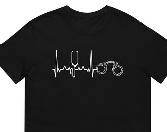 Heartbeat Heat-Rate Correctional Nurse T-Shirt Gift For Man & Woman - Prison Nurse Tee