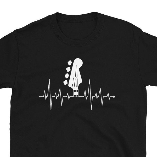 Maglietta regalo per bassista Heartbeat per uomo e donna – Maglietta per insegnante di basso – Bassista bassista