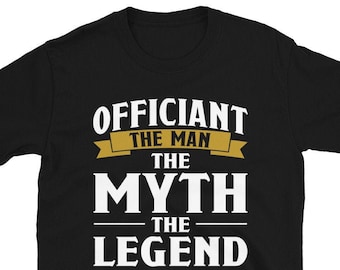 The Man The Myth The Legend Wedding Officiant Gift T-Shirt For Man & Woman – Wife Husband Marriage Tee - Minister Pastor Shirt