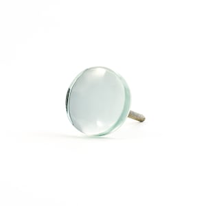 Mirrored Circle Glass Knob, Decorative Knob, Decorative Furniture Knob, Modern Dresser Knob, Cabinet Hardware, Glass cabinet knob, Clear