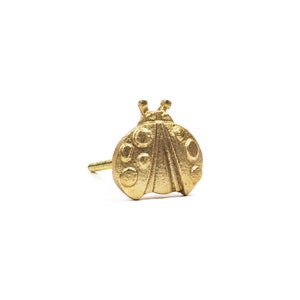 Gold Ladybug Knob, Iron Knob, Kids Bedroom Knob, Nursery Decor, Decorative Drawer Knob, Dresser Knob, Decorative Knob, Cabinet Hardware