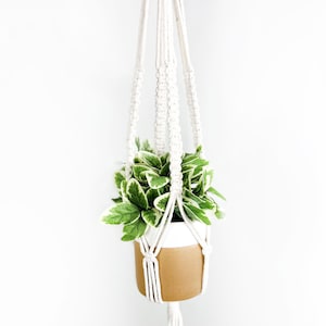 Geflochtener Makramee Pflanzen Aufhänger, Pflanzen Aufhänger, Makramee Übertopf, Boho Pflanzer, Wohnkultur, Dekor Zubehör, Küsten Dekor, Boho Dekor