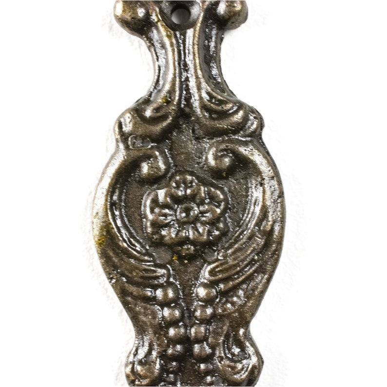 Clear Glass Double Vintage Gold Wall Hook Traditional Wall Etsy