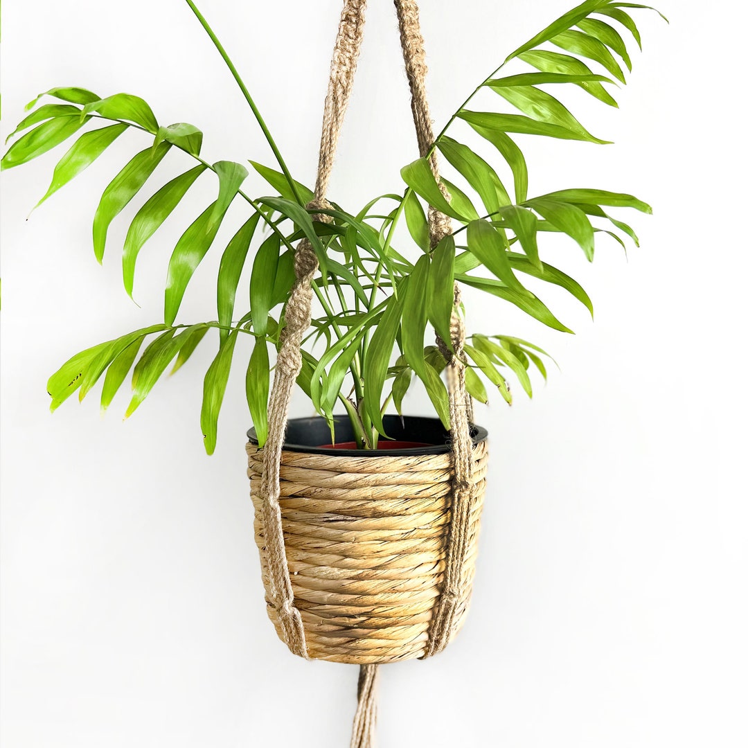 Suspension pour plante en macramé nouée en jute, …