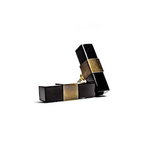 Black Cubed Pull, Door Handle, Furniture Hardware, Decorative Handles, Luxe T-bar Pull,  Drawer Handle, Luxury Handle, Cabinet Pull