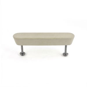 Stone Grey Arc Ceramic Handle - Matte
