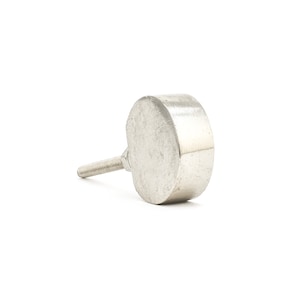 Silver Sliced Sphere Knob, Silver Knob, Kitchen Knob, Vintage Drawer or Cabinet Pull, Dresser Knob, Decorative Knob, Cabinet Hardware, Solid