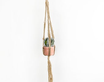 Jute Braided Macrame Plant Hanger, Plant Hanger, Macrame Planter, Boho Planter, Home Decor, Decor Accessories, Coastal Decor, Boho Decor