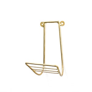 Brede gouden schepmuurhaak, modern muurdecor, vintage kapstok, entreemuurhaak, decoratieve hardware, kinderdagverblijfdecor, badkamerhaak