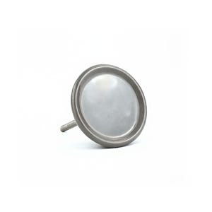 Mist Grey Arc Ceramic Knob - Glazed