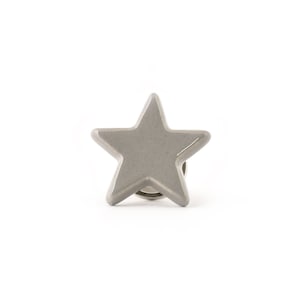 Grey Ceramic Star Knob, Themed Nursery Knob, Modern Knob, Decorative Drawer or Cabinet Pull, Furniture Handle, Children Bedroom Decor