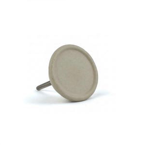 Stone Grey Arc Ceramic Knob – Glazed