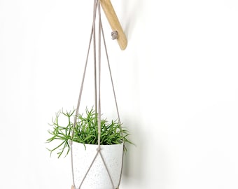 Natural Minoh Macrame Plant Hanger, Plant Hanger, Macrame Planter, Planter, Home Decor, Decor Accessories, Rustic Decor, Boho Decor, Scandi