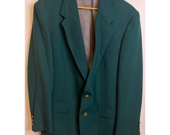 Jack Nicklaus Green Jacket 40R Masters Golf Blazer Sport Coat Gold Button USA