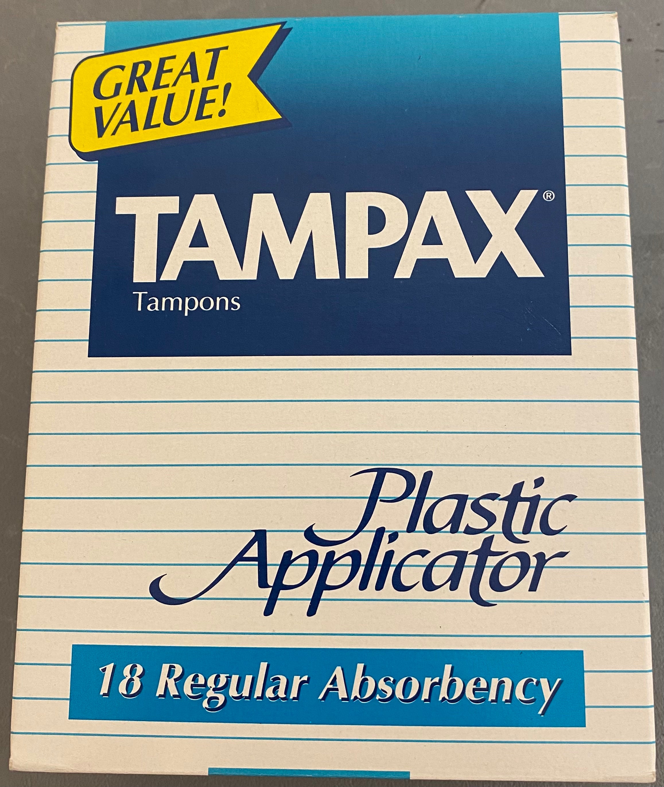 Vintage New Old Stock Sealed Tampax Tampons 1995 Made in USA Etsy