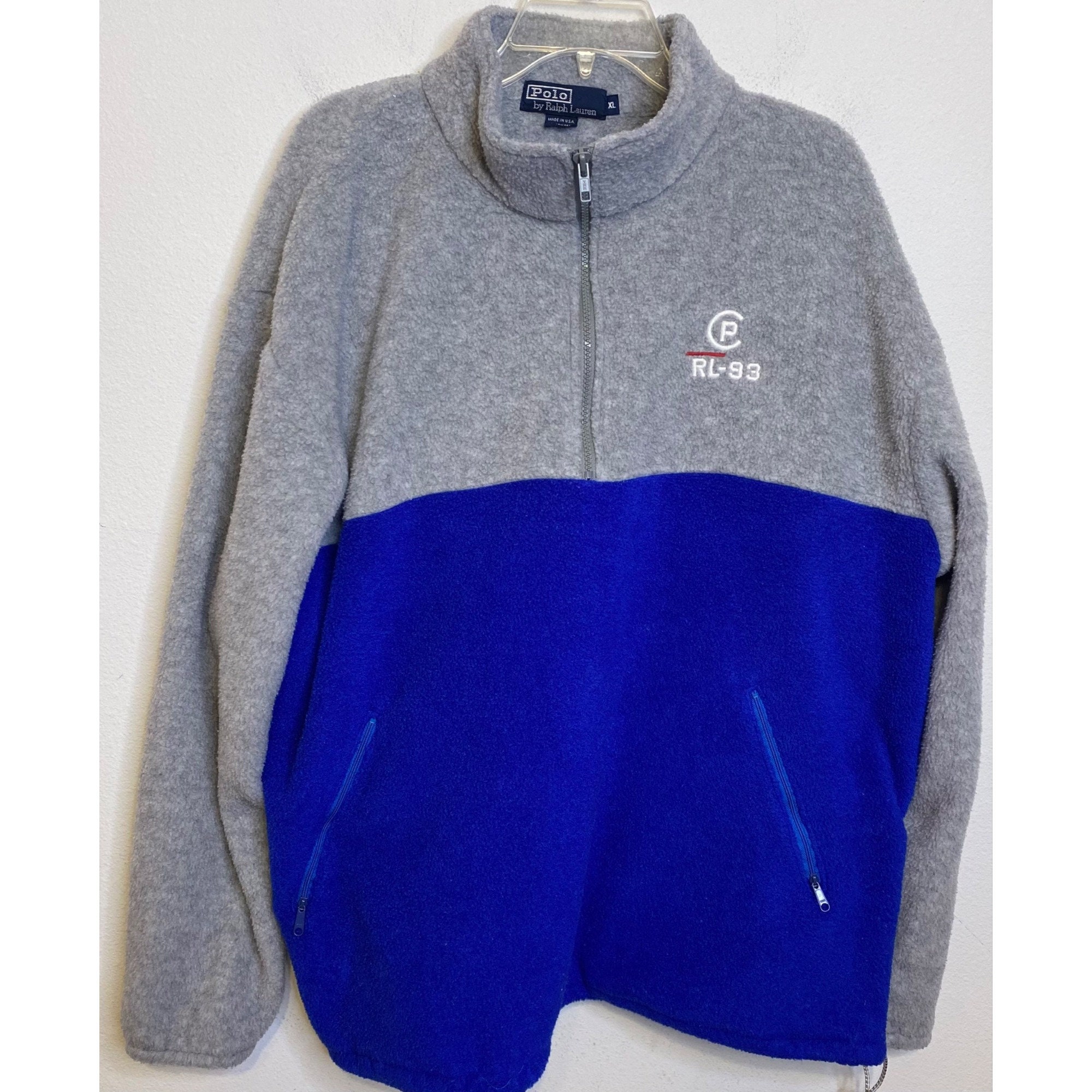 Fleece Polo High Tec 90s Polo Ralph Lauren Color Block Nylon Jacket