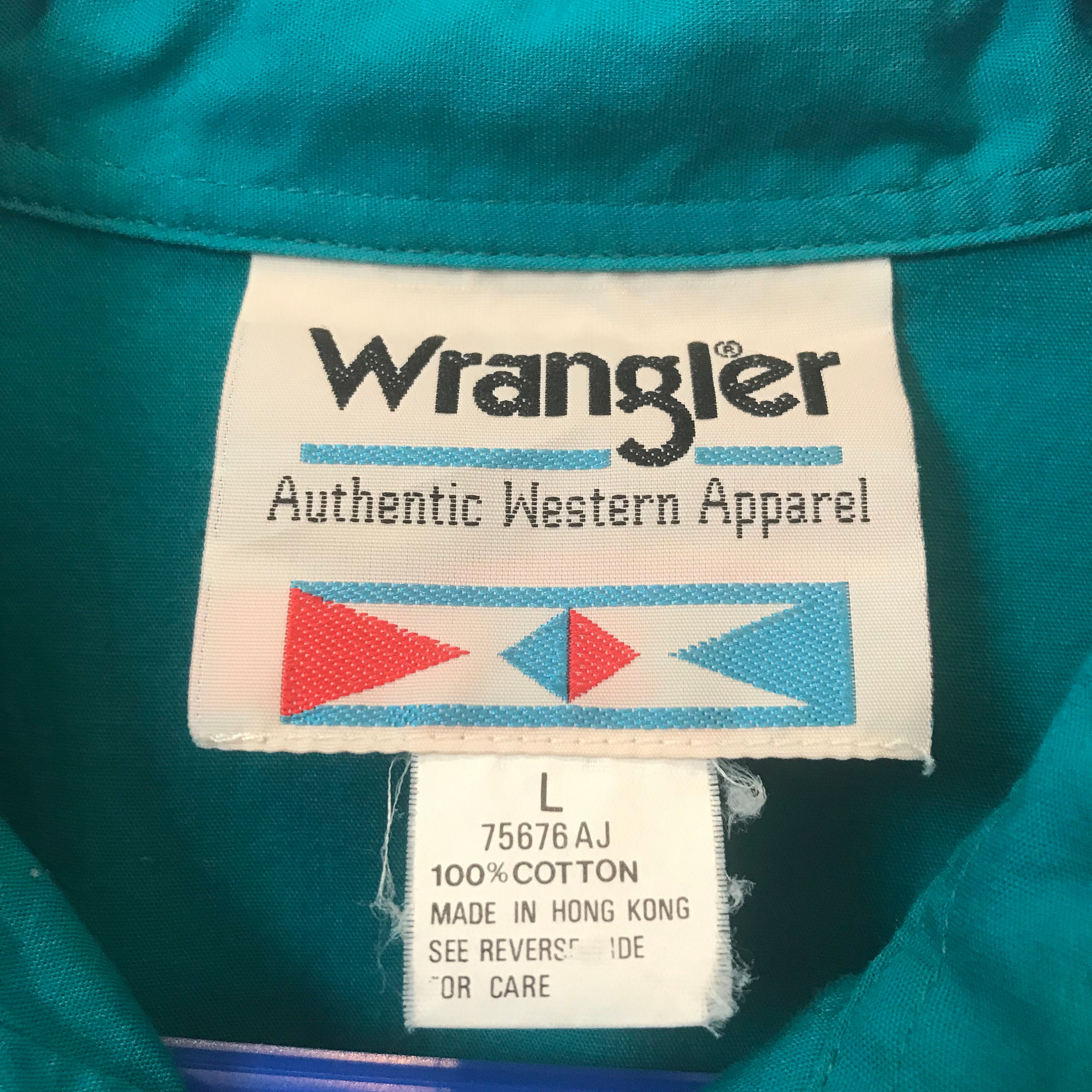 Vintage wrangler horse shirt large | Etsy