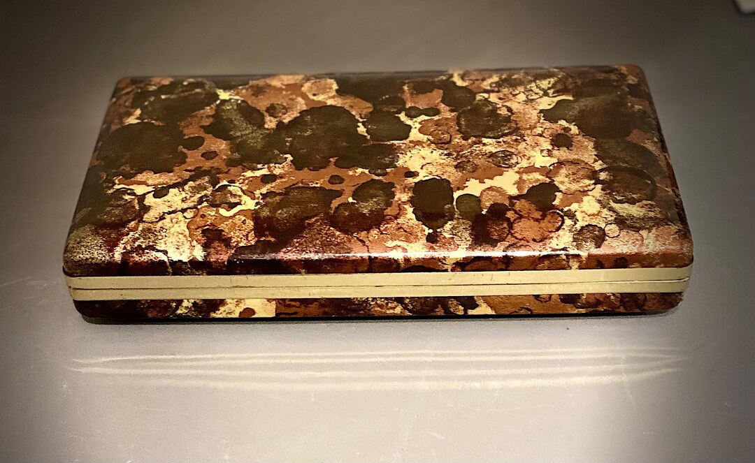 Vintage MELE Clamshell Jewelry Box Rings Storage Etsy