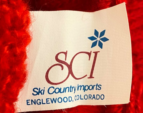 Vintage Ski Country Imports beret hat scarf wool … - image 3