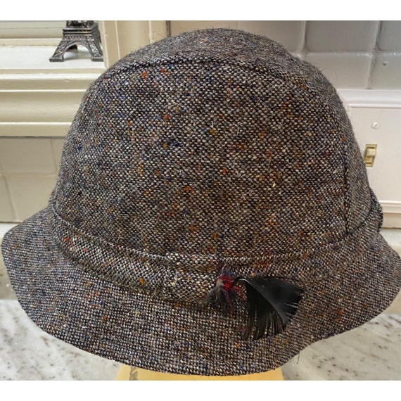 Donegal Ireland Handwoven Tweed Hat T. Ward  Weav… - image 1