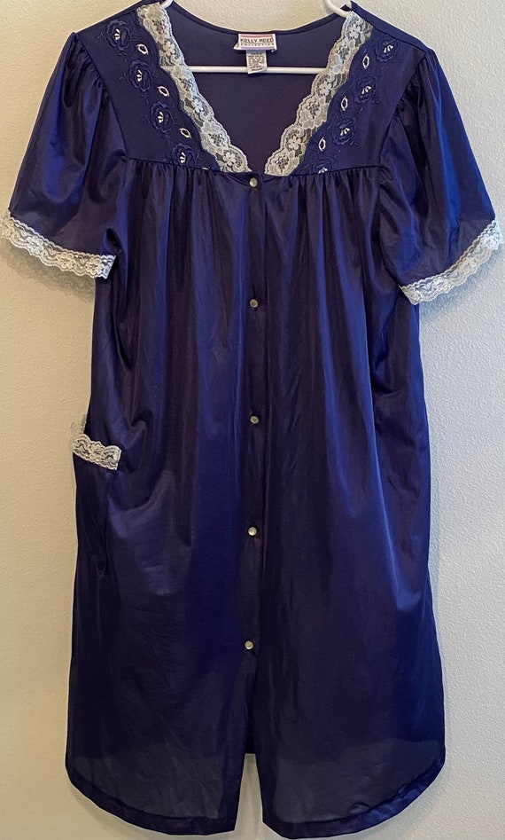 Vintage Kelly Reed nightgown house coat button down b… - Gem