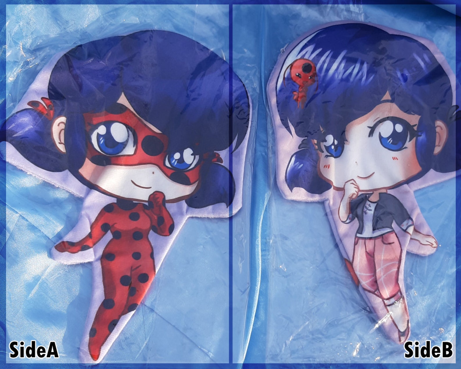 Ladybug Chat Noir Miraculous UNFILLED Character Plush Pillows Etsy