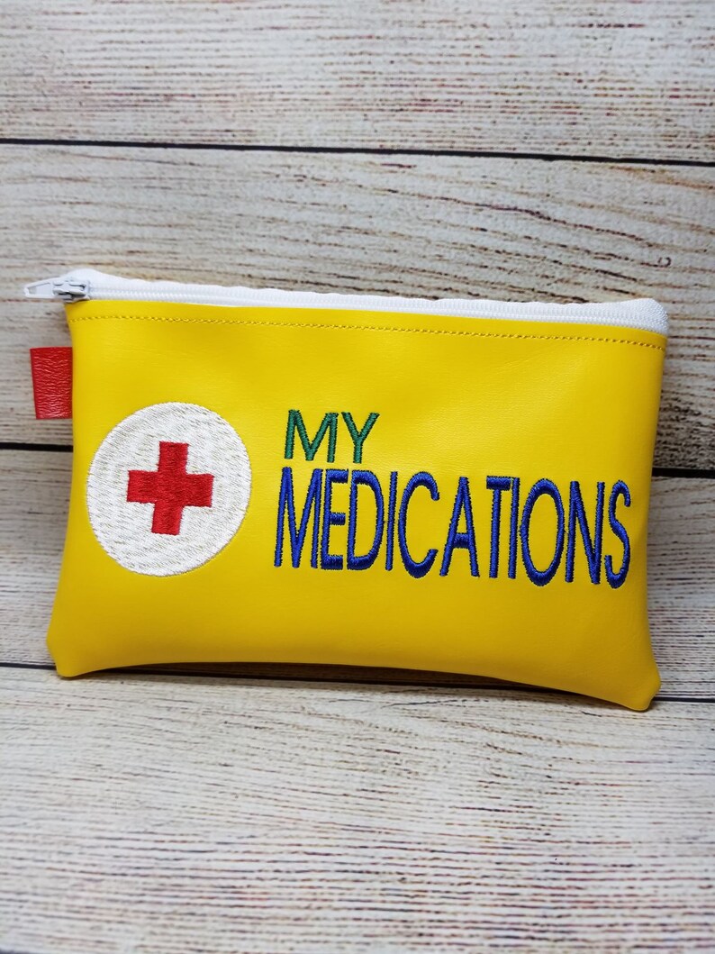 MyMedication5x7Medical Bag No top SlimZipper bagEASY In Etsy