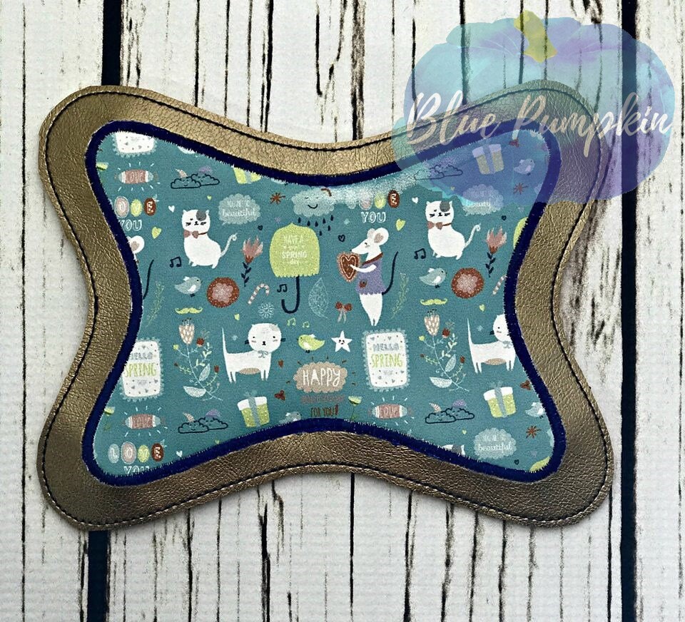 Swoopy Applique FancyMouse Pad En el aro Bordado ITH Etsy México