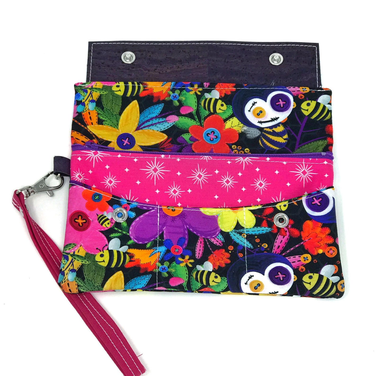 Women's Wallet / Fabric Wallet / Large Wallet / Zipper Etsy UK