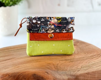 Womens Small Wallet / Space Penguin