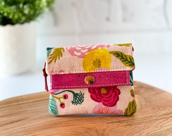 Womens Small Wallet / Floral Flower / Rifle Paper Co