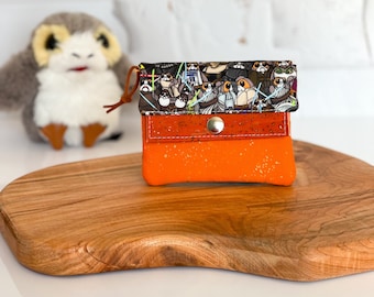 Womens Small Wallet / Space Penguin