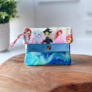 Cartera pequeña para mujer / Espantapájaros con forma de león y bruja